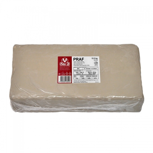SIO-2® PRAF - White Sculpture/Raku Clay with Fine Grog, 27.6 lb